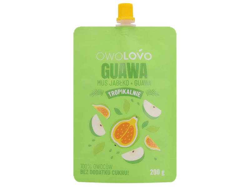 OWOLOVO Alma-guava tropical gyümölcspüré 200g