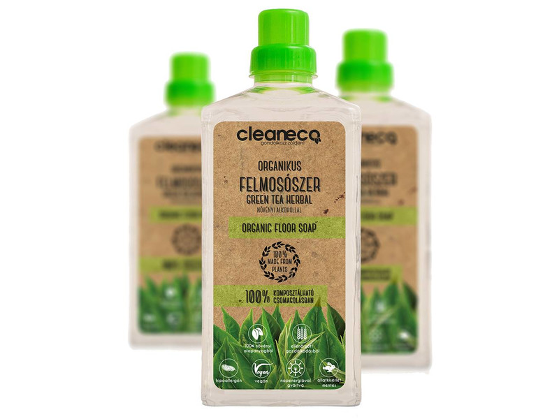 Cleaneco Organikus felmosószer green tea herbal illat 1L