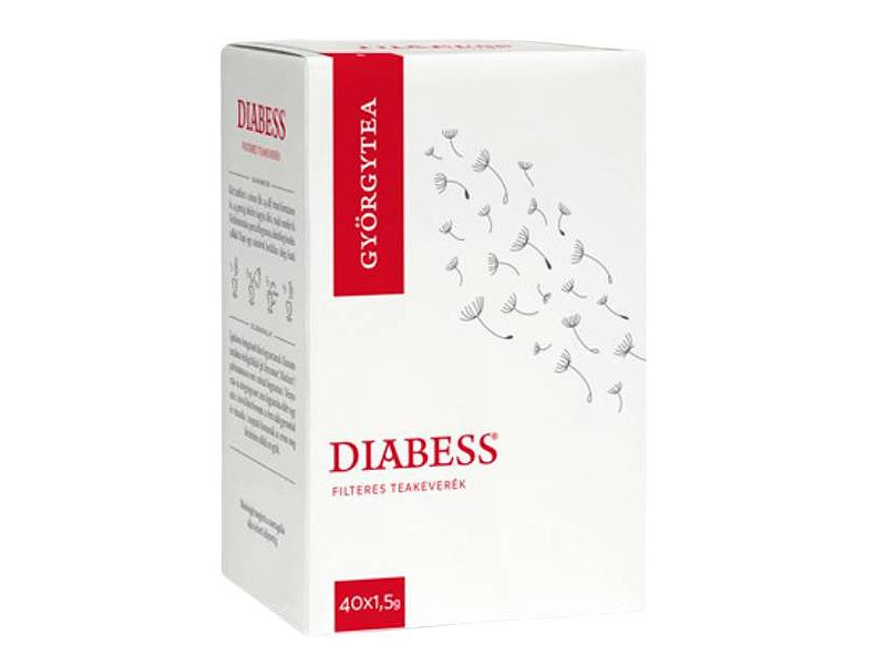 Diabess Györgytea filteres teakeverék	40*1,5g