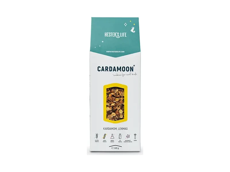 Hester's Life Cardamoon Cookies-Kardamomos-Lenmagos Gabonapehely 320 g