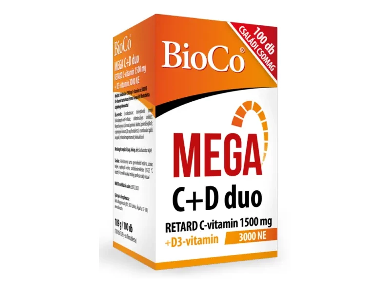 BioCo MEGA C+D duo 100 db filmtabletta