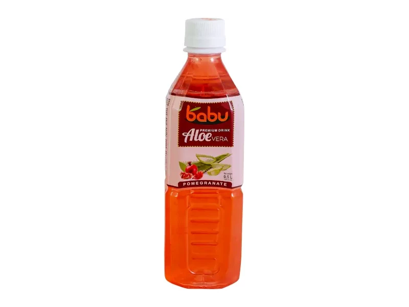 Babu gránátalma szénsavmentes ital Aloe Vera péppel 0,5l