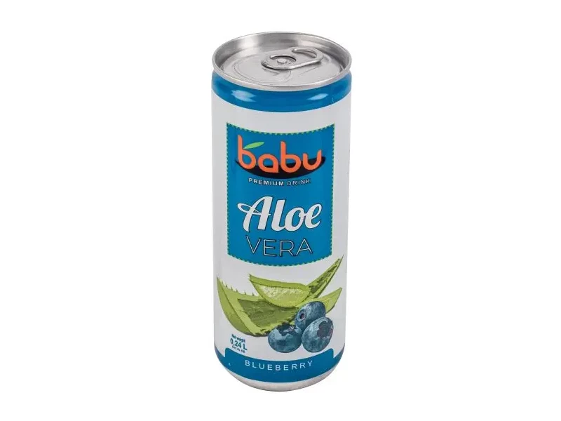 Babu Aloe Vera szénsavmentes ital Áfonya 240 ml