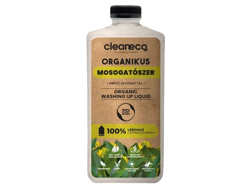 Cleaneco Organikus kézi mosogatószer repce kivonattal 1L