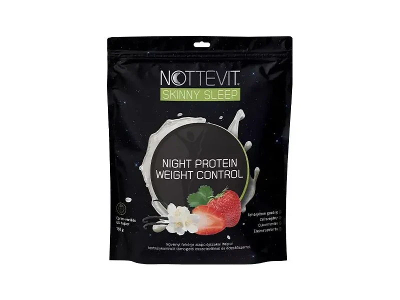 Nottevit Skinny Sleep Night Protein eper-vanília 750 g