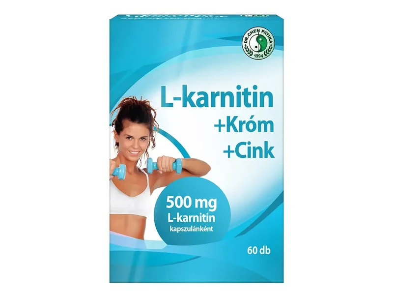 Dr. Chen L-karnitin 500mg+Króm+Cink kapszula 60db