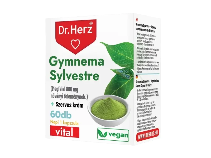 Dr. Herz Gymnema Sylvestre 160mg + Szerves króm 60 db