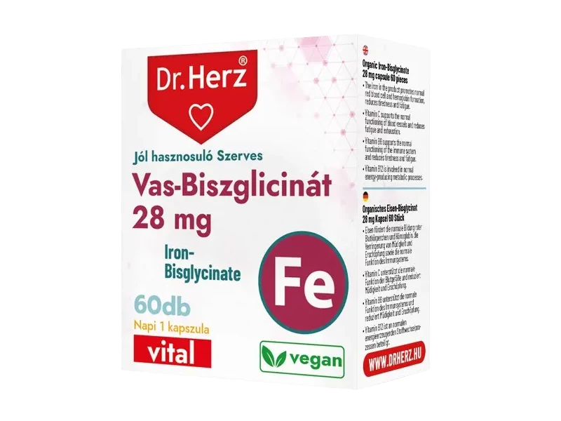 Dr. Herz Vas-biszglicinát 28 mg 60 db