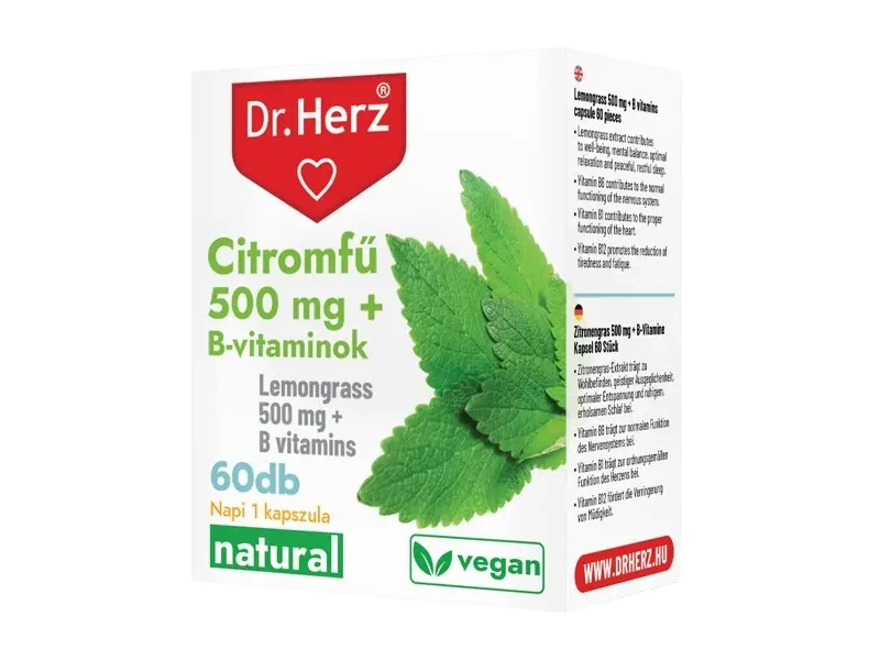 Dr. Herz Citromfű 500 mg + B vitamin 60 db