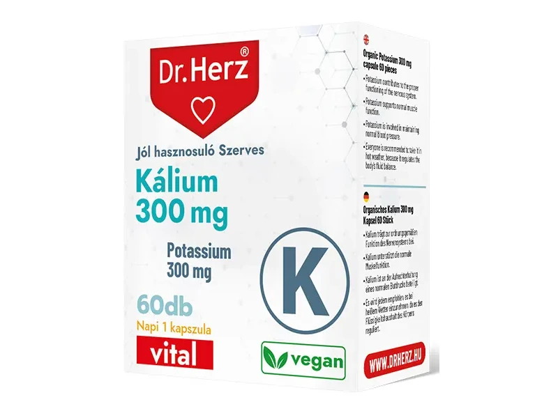 Dr. Herz Szerves Kálium 300 mg 60 db kapszula