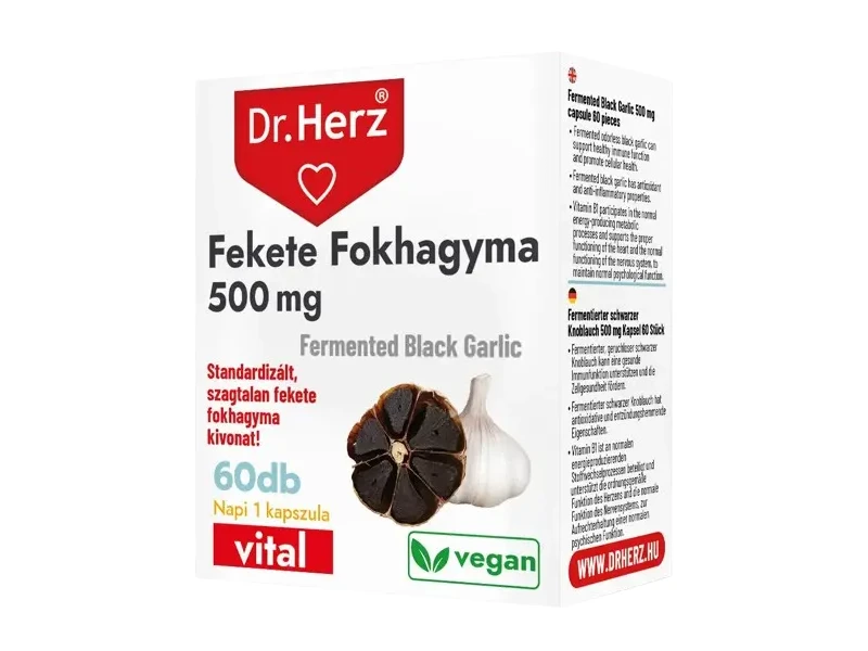 Dr.Herz Fekete Fokhagyma 500 mg kapszula 60 db