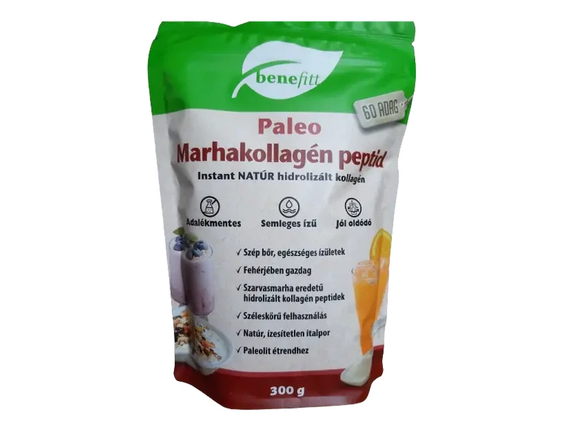 BENEFITT Reform Marhakollagén peptid italpor, natúr 300g