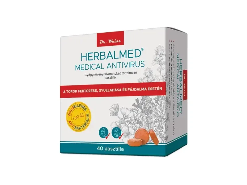 HERBALMED Medical pasztilla 40 db