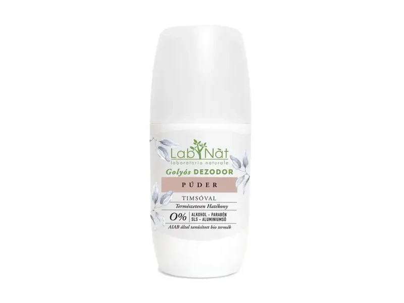 Labnat BIO Golyós dezodor (roll on) - Púder (75 ml)