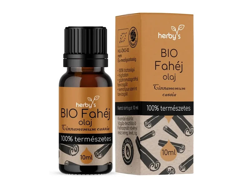 Herby's BIO Fahéj (Cassia) olaj 10ml FOOD GRADE