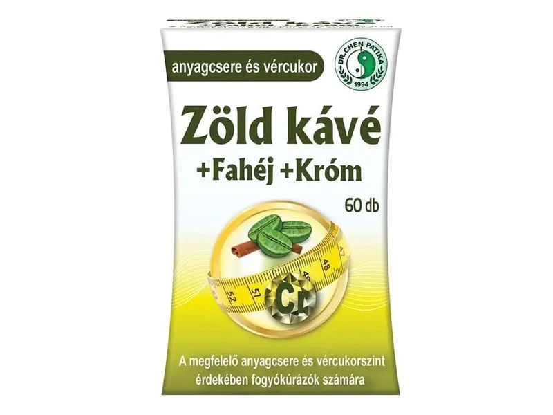 Dr. Chen Zöldkávé+Fahéj+Króm kapszula 60 db