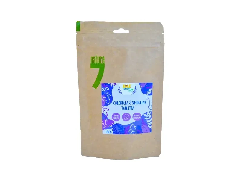 Bulkshop Chlorella & Spirulina tabletta 100g