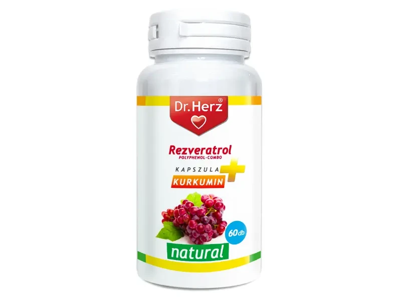 Dr. Herz Rezveratrol + Kurkumin kapszula 60 db