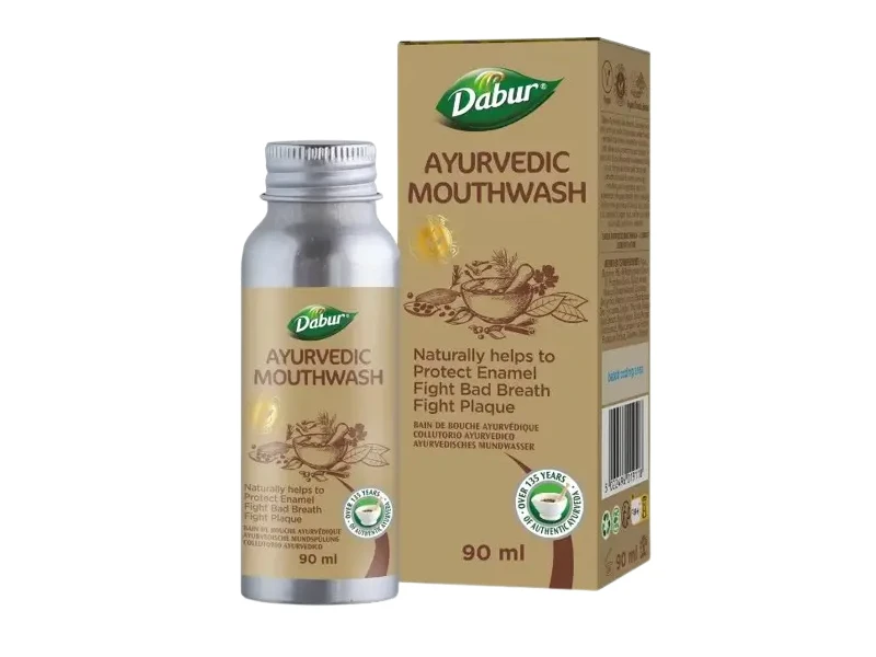 Dabur Ayurvedikus Szájöblögető gyógynövényekkel 90 ml