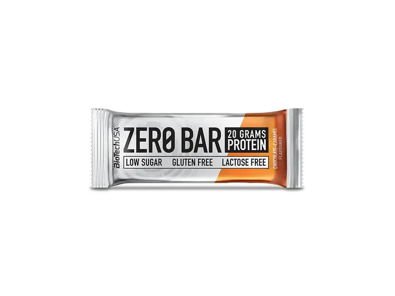 BioTech USA Zero Bar Csokoládé-karamell ízű 50 g