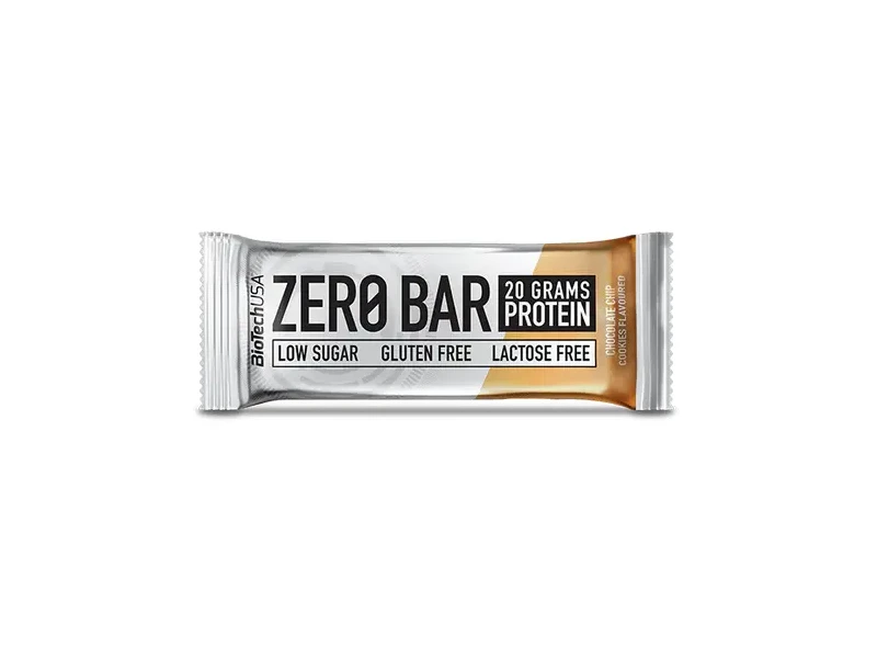 BioTech USA Zero Bar Chocolate chip cookies ízesítésű 50 g