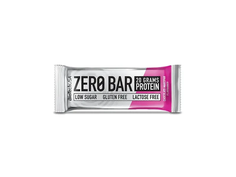 BioTech USA Zero Bar Csokoládé-marcipán ízesítésű 50 g