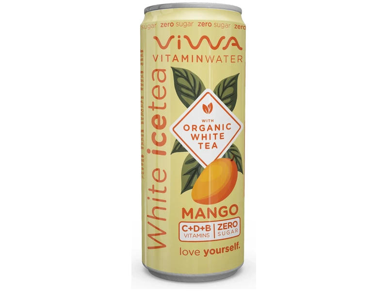 Viwa Vitaminwater White IceTea Mango Zero sugar 330ml