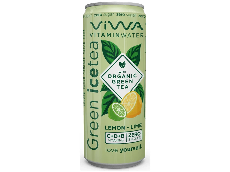 Viwa Vitaminwater Green IceTea Lemon Zero sugar 330ml