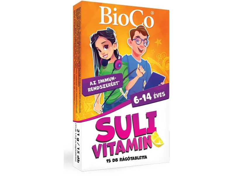 BioCo Suli-vitamin rágótabletta (citrom) 15x
