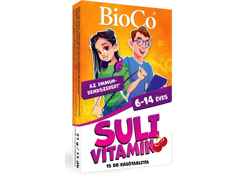 BioCo Suli-vitamin rágótabletta (cseresznye) 15x