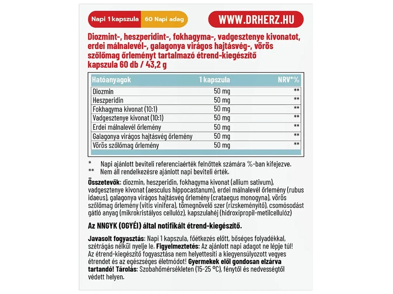 Dr.Herz Erek egészsége 60 db kapszula