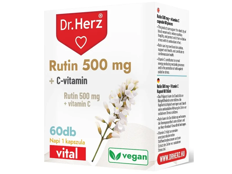Dr. Herz Rutin 500 mg + C-vitamin 60 db kapszula