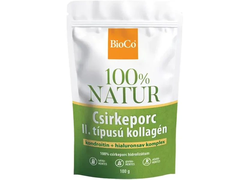 BioCo 100% NATUR Csirkeporc II. típusú kollagén tasakos por 100g