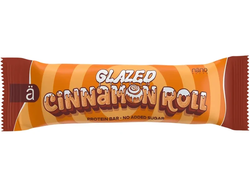 Nano Supps Protein Bar 55g - Glazed Cinnamon Roll