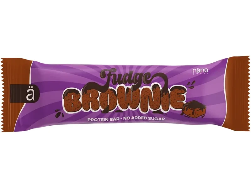 Nano Supps Protein Bar 55g - Brownie Fudge
