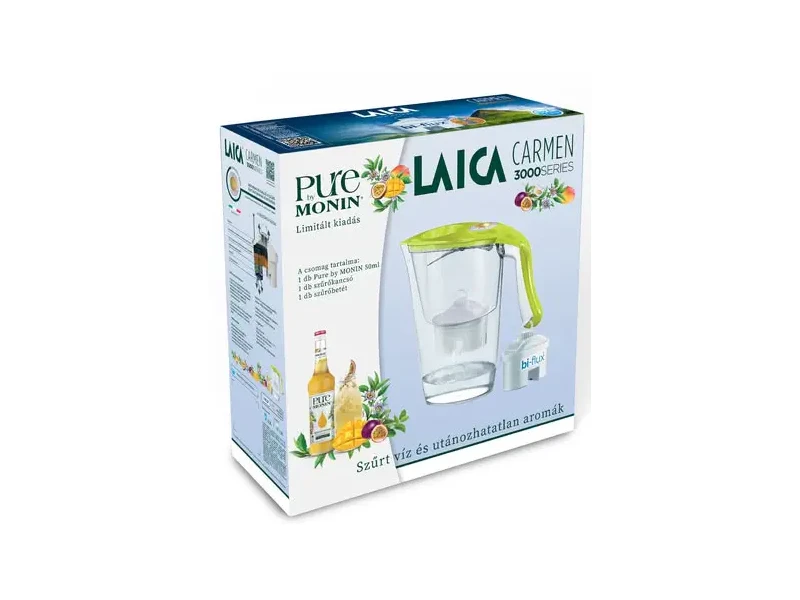 LAICA Carmen Norma Zöld vízszűrő kancsó mechanikus kijelzővel 2,3 L