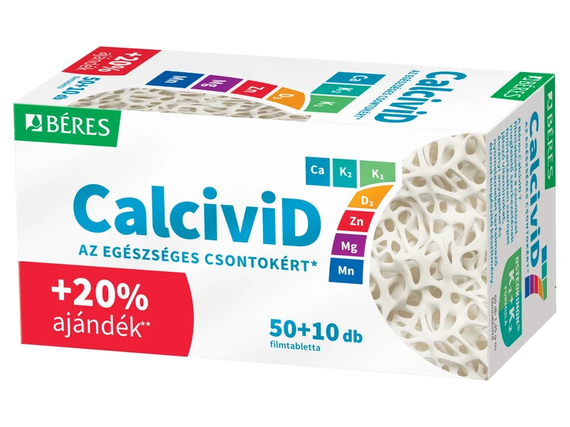 Béres Calcivid7 Tabletta 20% ajándék 50+10 db