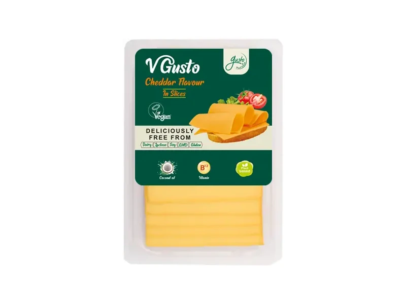 Gusto Vegan Cheddar ízű szeletelt 140g