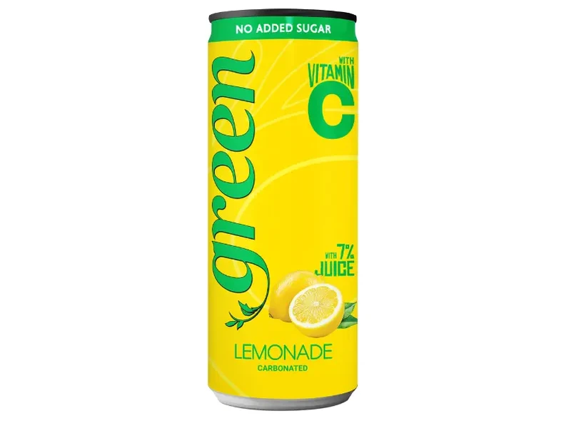 GREEN Citromlé - szénsavas, steviával, dobozos 330ml