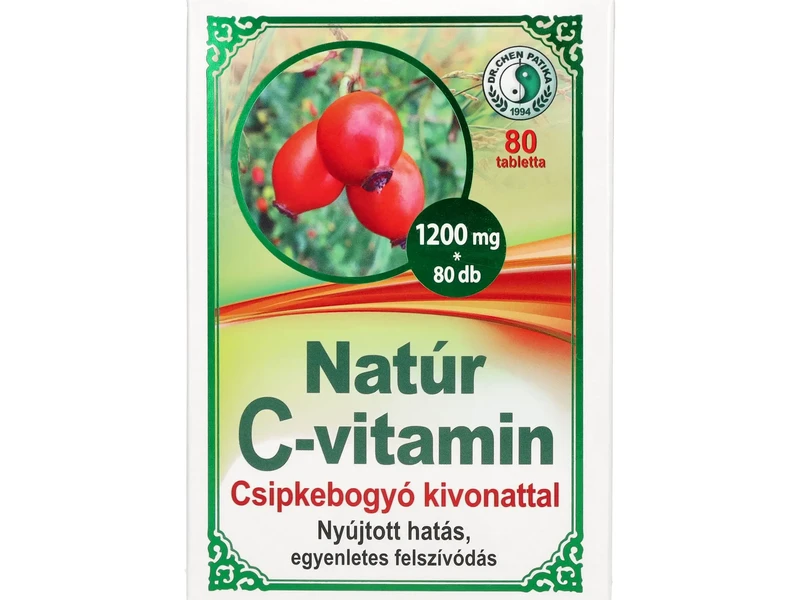 Dr. Chen C-Vitamin 1200mg csipkebogyóval 80db
