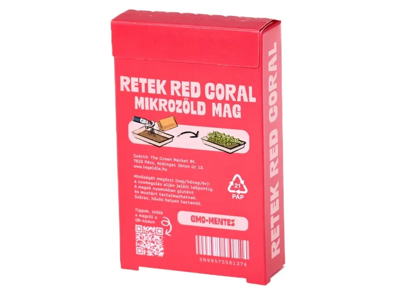 Legeldle Retek, Red Coral 100 g mikrozöld mag