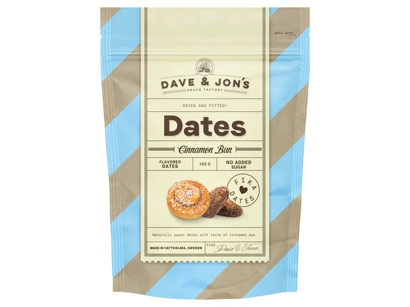 DAVE & Jon's Datolya Fahéjas csiga (Cinnamon Bun) 125g