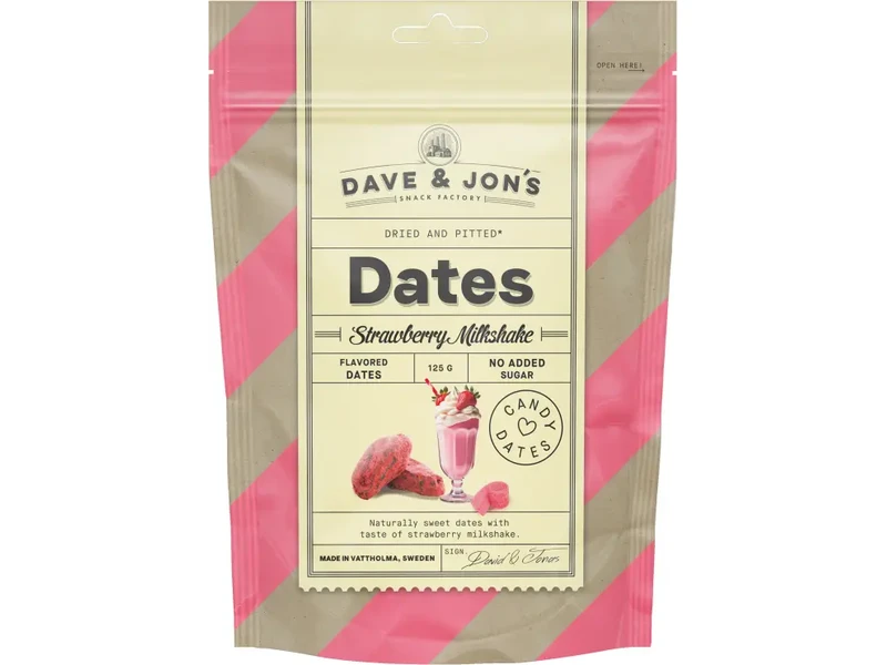 Dave & Jon's Datolya Strawberry Milkshake 125g