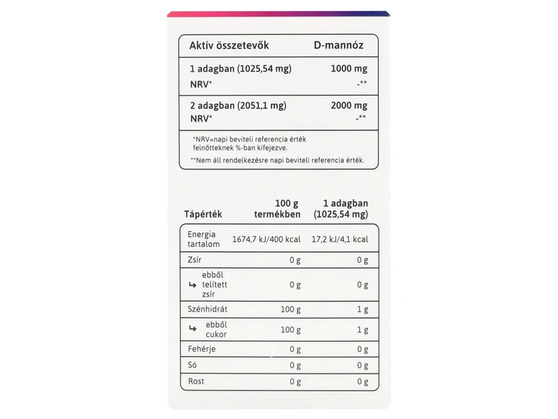 Multi4U D-Mannóz por 82 g 80 adag