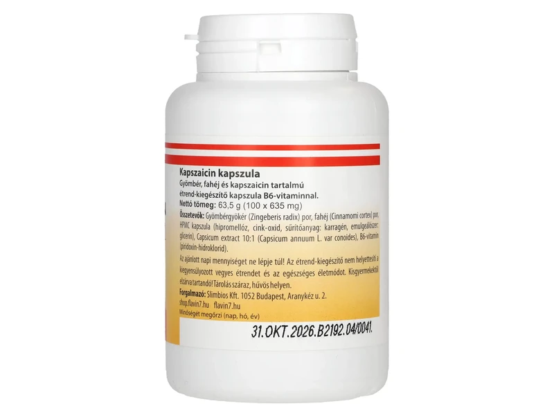 Kapszaicin 100db kapszula