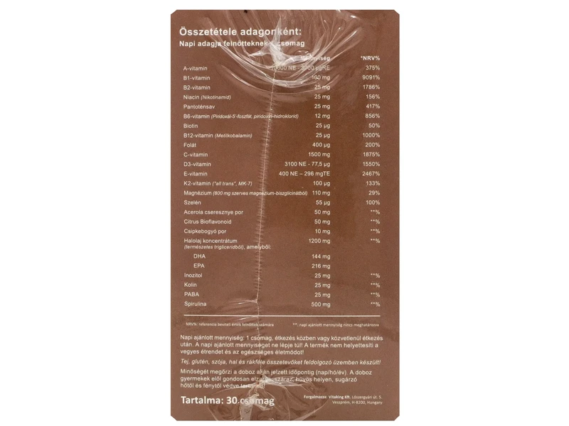 365 PALEO Multivitamin csomag 30 db