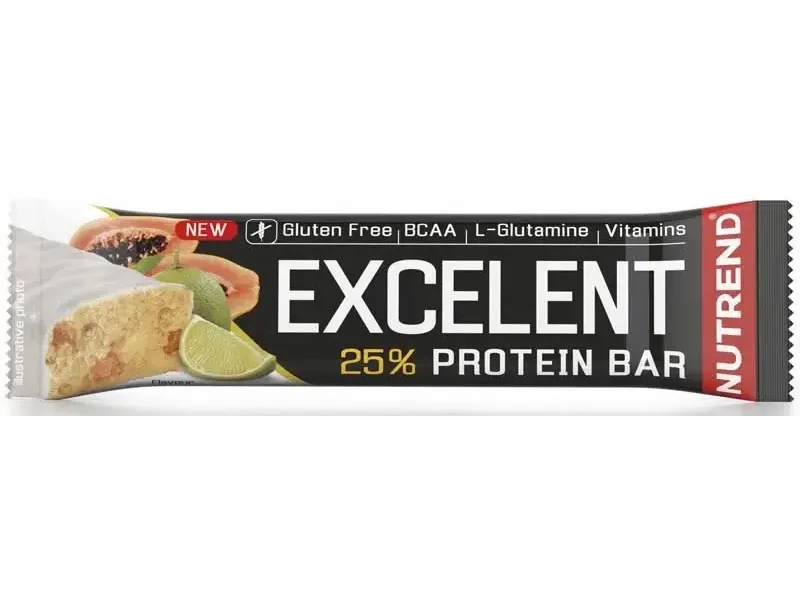 Nutrend Excelent Protein szelet 25% Lime - Papaya 85 g