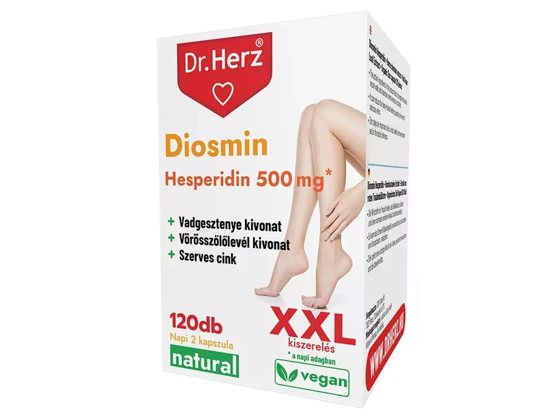Dr. Herz Diozmin Hesperidin 500 mg XXL Kapszula