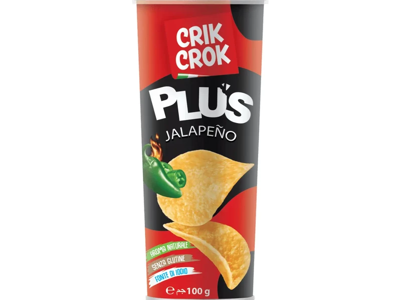 Crik Crok GLUTÉNMENTES Jalapeno chips 100g