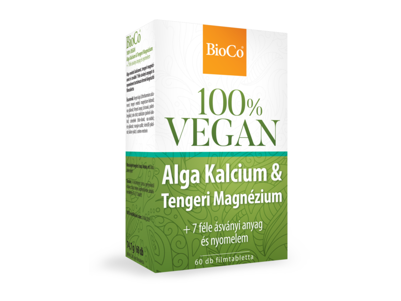 BioCo 100% VEGAN Alga Kalcium & Tengeri magnézium 60db